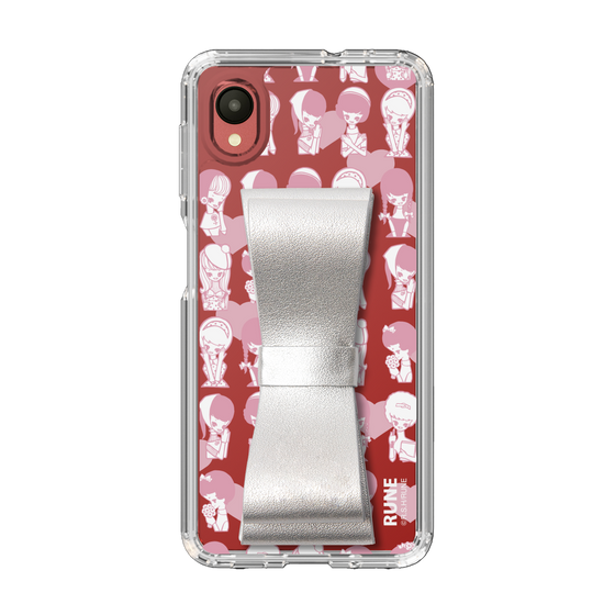 Slim Protection Case - STAND & RING RIBBON Silver［ Rune Naito - RUNE Girl Kids ］