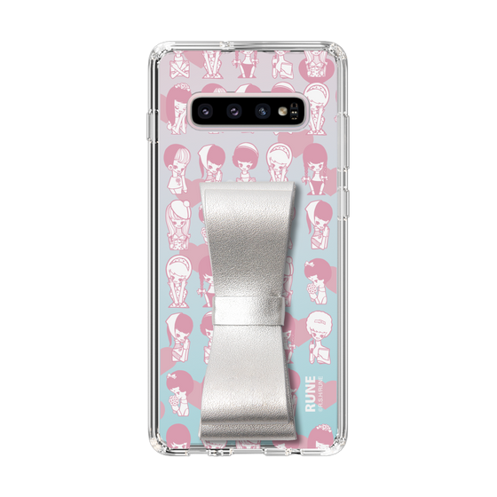 Slim Protection Case - STAND & RING RIBBON Silver［ Rune Naito - RUNE Girl Kids ］