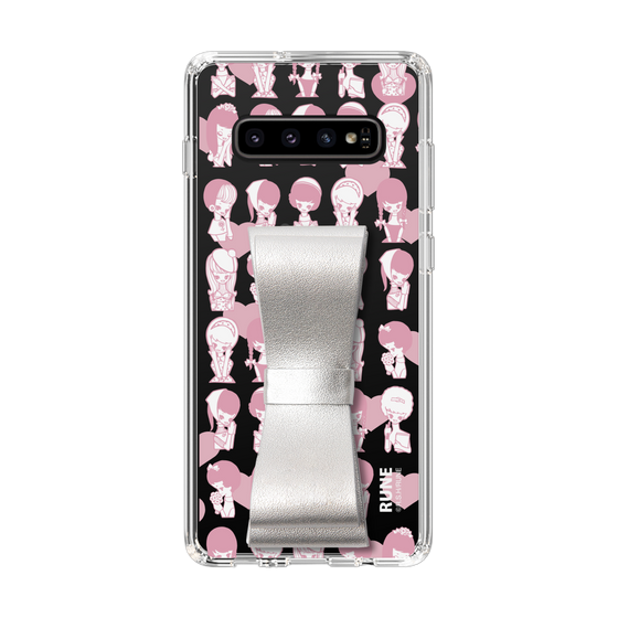 Slim Protection Case - STAND & RING RIBBON Silver［ Rune Naito - RUNE Girl Kids ］