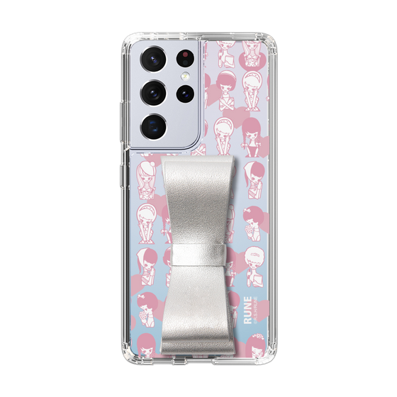 Slim Protection Case - STAND & RING RIBBON Silver［ Rune Naito - RUNE Girl Kids ］