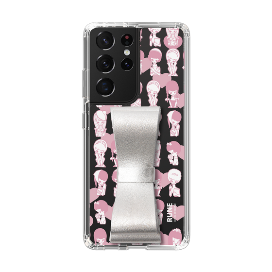 Slim Protection Case - STAND & RING RIBBON Silver［ Rune Naito - RUNE Girl Kids ］