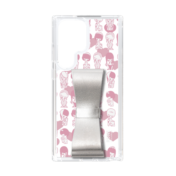 Slim Protection Case - STAND & RING RIBBON Silver［ Rune Naito - RUNE Girl Kids ］