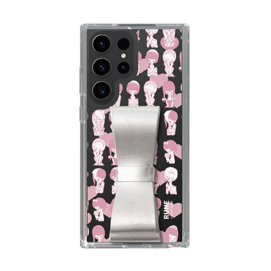 Slim Protection Case - STAND & RING RIBBON Silver［ Rune Naito - RUNE Girl Kids ］