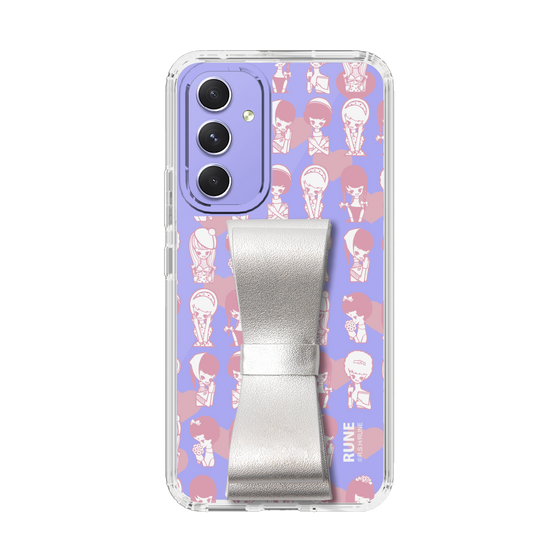Slim Protection Case - STAND & RING RIBBON Silver［ Rune Naito - RUNE Girl Kids ］