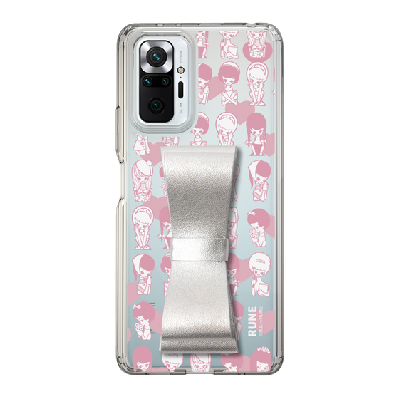 Slim Protection Case - STAND & RING RIBBON Silver［ Rune Naito - RUNE Girl Kids ］