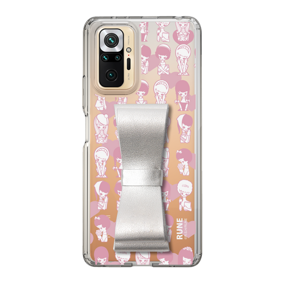 Slim Protection Case - STAND & RING RIBBON Silver［ Rune Naito - RUNE Girl Kids ］