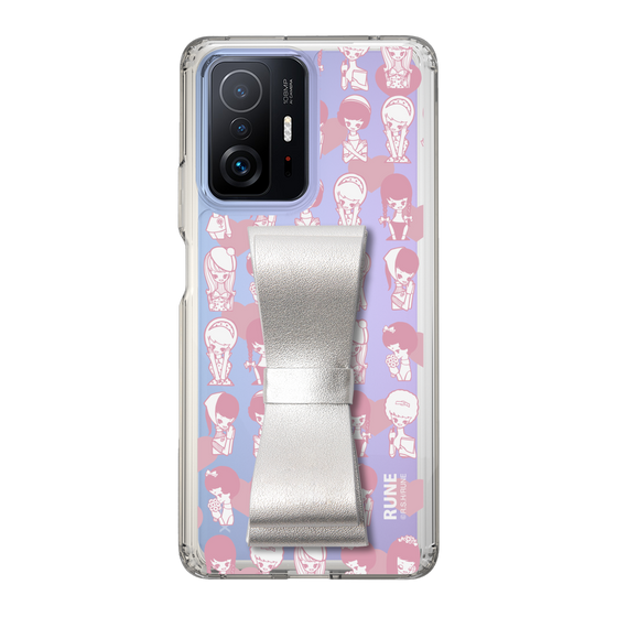 Slim Protection Case - STAND & RING RIBBON Silver［ Rune Naito - RUNE Girl Kids ］