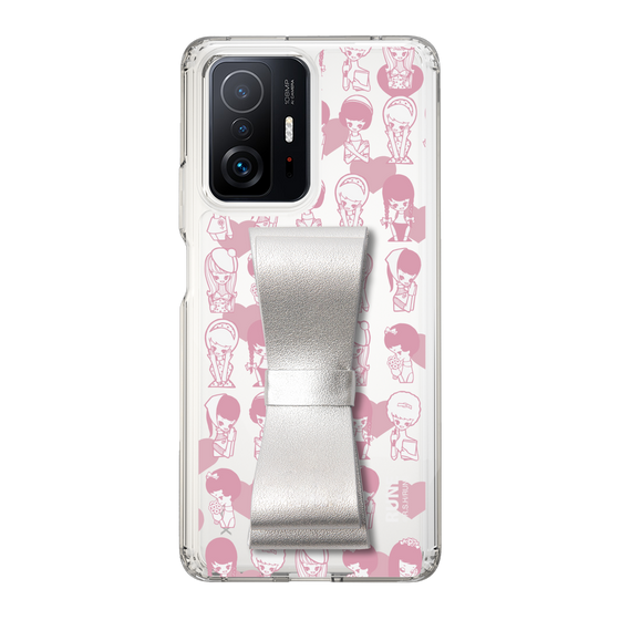 Slim Protection Case - STAND & RING RIBBON Silver［ Rune Naito - RUNE Girl Kids ］