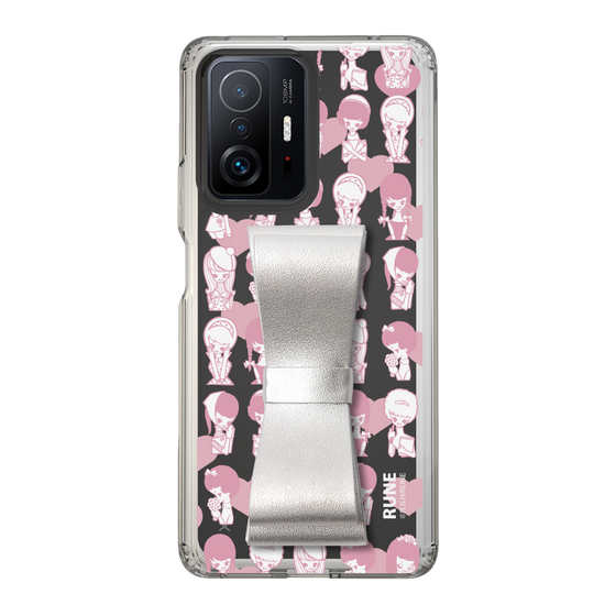 Slim Protection Case - STAND & RING RIBBON Silver［ Rune Naito - RUNE Girl Kids ］