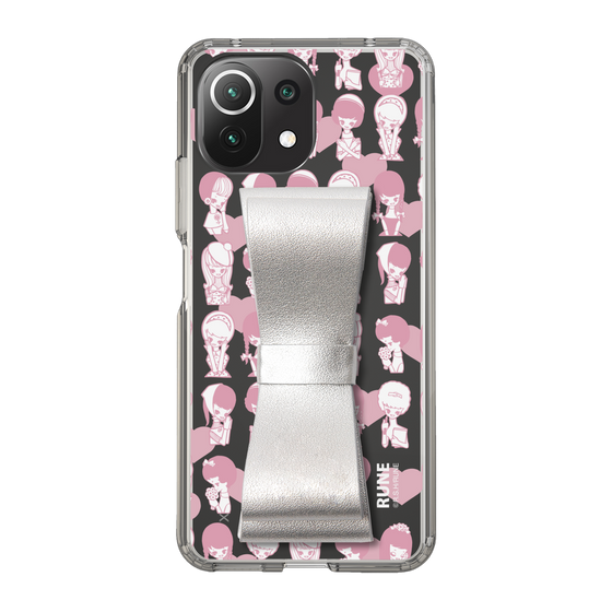Slim Protection Case - STAND & RING RIBBON Silver［ Rune Naito - RUNE Girl Kids ］