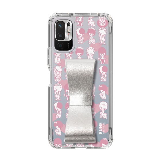 Slim Protection Case - STAND & RING RIBBON Silver［ Rune Naito - RUNE Girl Kids ］