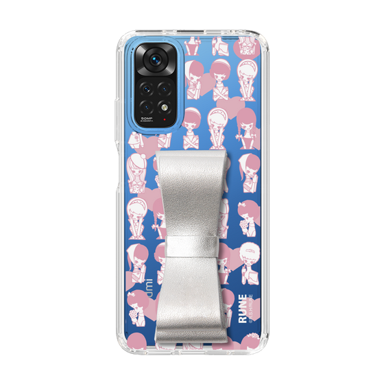 Slim Protection Case - STAND & RING RIBBON Silver［ Rune Naito - RUNE Girl Kids ］