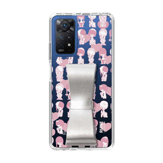 Slim Protection Case - STAND & RING RIBBON Silver［ Rune Naito - RUNE Girl Kids ］