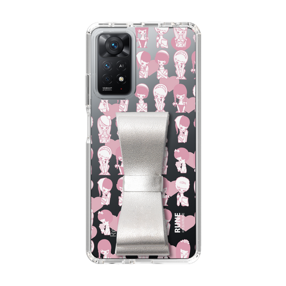 Slim Protection Case - STAND & RING RIBBON Silver［ Rune Naito - RUNE Girl Kids ］