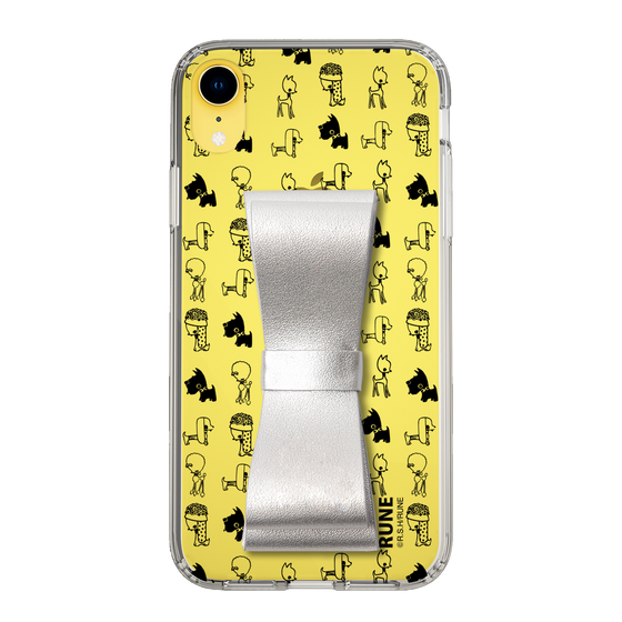 Slim Protection Case - STAND & RING RIBBON Silver［ Rune Naito - RUNE Animal Dog ］