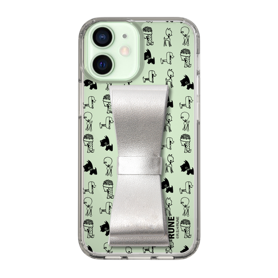Slim Protection Case - STAND & RING RIBBON Silver［ Rune Naito - RUNE Animal Dog ］