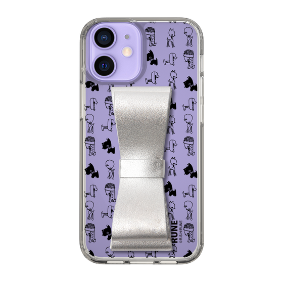 Slim Protection Case - STAND & RING RIBBON Silver［ Rune Naito - RUNE Animal Dog ］