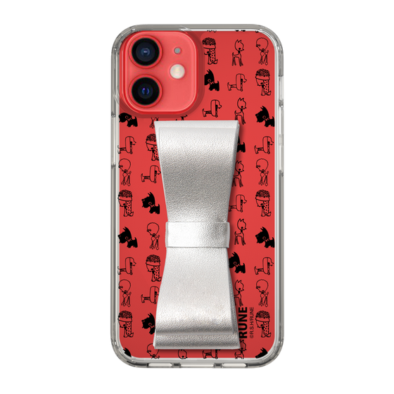 Slim Protection Case - STAND & RING RIBBON Silver［ Rune Naito - RUNE Animal Dog ］