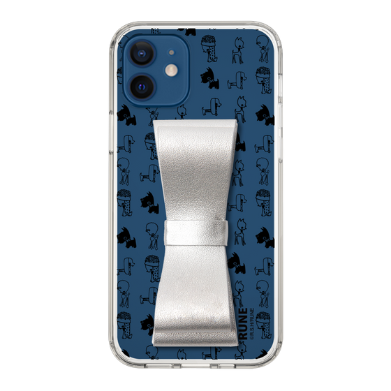 Slim Protection Case - STAND & RING RIBBON Silver［ Rune Naito - RUNE Animal Dog ］