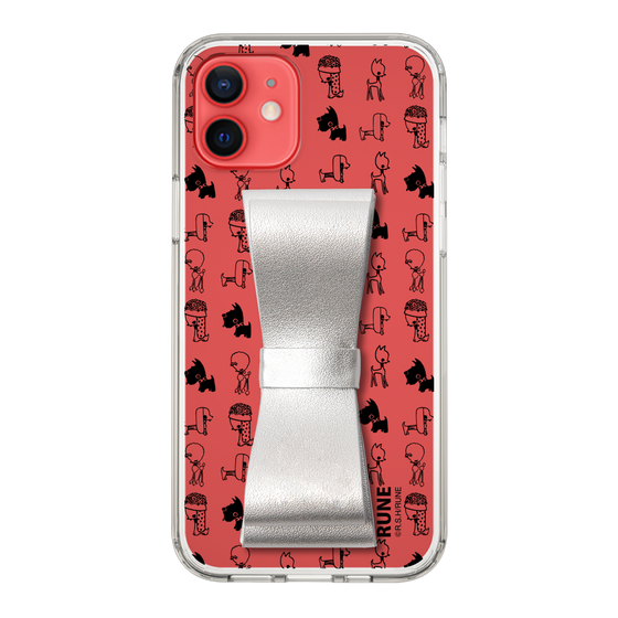 Slim Protection Case - STAND & RING RIBBON Silver［ Rune Naito - RUNE Animal Dog ］