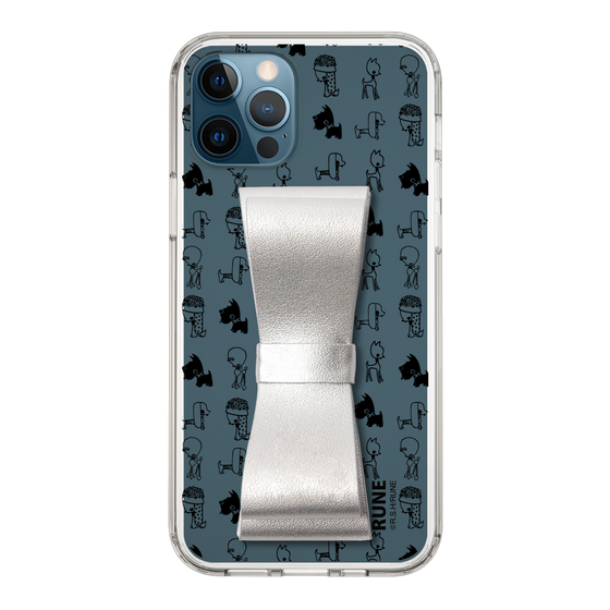 Slim Protection Case - STAND & RING RIBBON Silver［ Rune Naito - RUNE Animal Dog ］