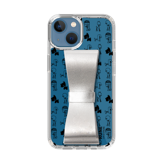 Slim Protection Case - STAND & RING RIBBON Silver［ Rune Naito - RUNE Animal Dog ］