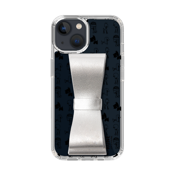 Slim Protection Case - STAND & RING RIBBON Silver［ Rune Naito - RUNE Animal Dog ］