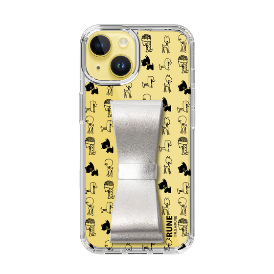 Slim Protection Case - STAND & RING RIBBON Silver［ Rune Naito - RUNE Animal Dog ］