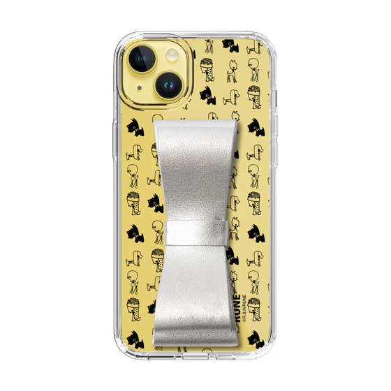 Slim Protection Case - STAND & RING RIBBON Silver［ Rune Naito - RUNE Animal Dog ］