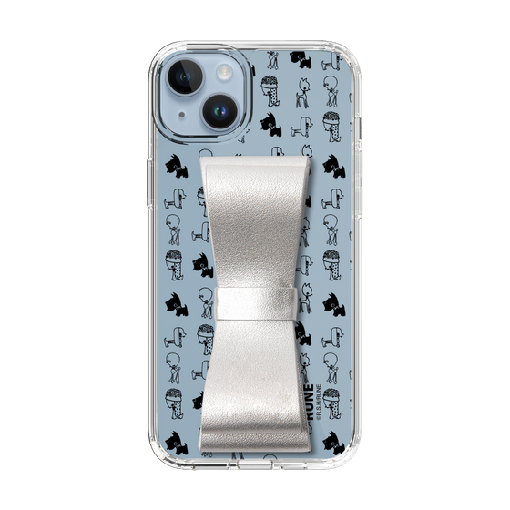 Slim Protection Case - STAND & RING RIBBON Silver［ Rune Naito - RUNE Animal Dog ］