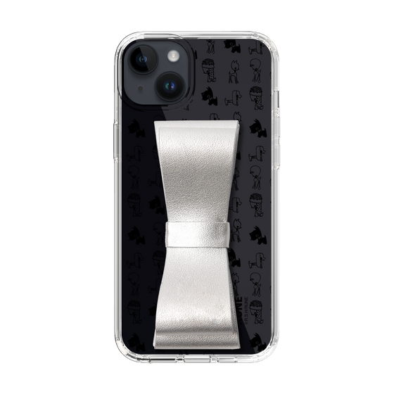 Slim Protection Case - STAND & RING RIBBON Silver［ Rune Naito - RUNE Animal Dog ］