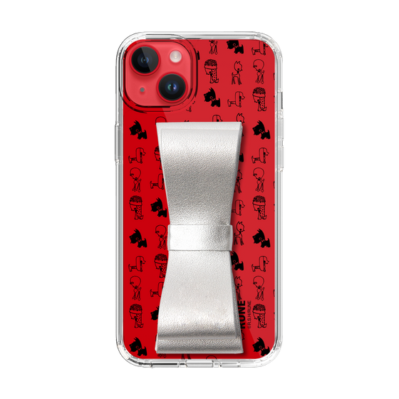 Slim Protection Case - STAND & RING RIBBON Silver［ Rune Naito - RUNE Animal Dog ］