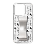 Slim Protection Case - STAND & RING RIBBON Silver［ Rune Naito - RUNE Animal Dog ］
