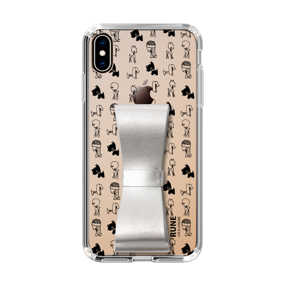 Slim Protection Case - STAND & RING RIBBON Silver［ Rune Naito - RUNE Animal Dog ］