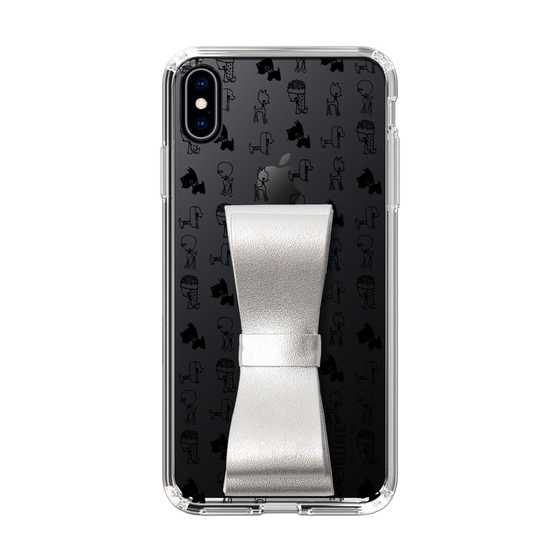 Slim Protection Case - STAND & RING RIBBON Silver［ Rune Naito - RUNE Animal Dog ］