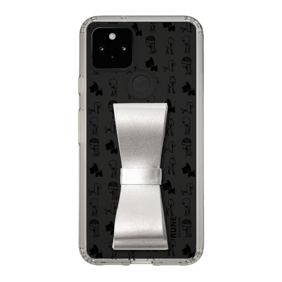 Slim Protection Case - STAND & RING RIBBON Silver［ Rune Naito - RUNE Animal Dog ］