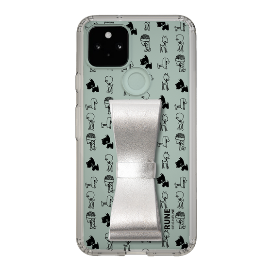Slim Protection Case - STAND & RING RIBBON Silver［ Rune Naito - RUNE Animal Dog ］