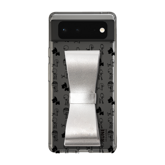 Slim Protection Case - STAND & RING RIBBON Silver［ Rune Naito - RUNE Animal Dog ］