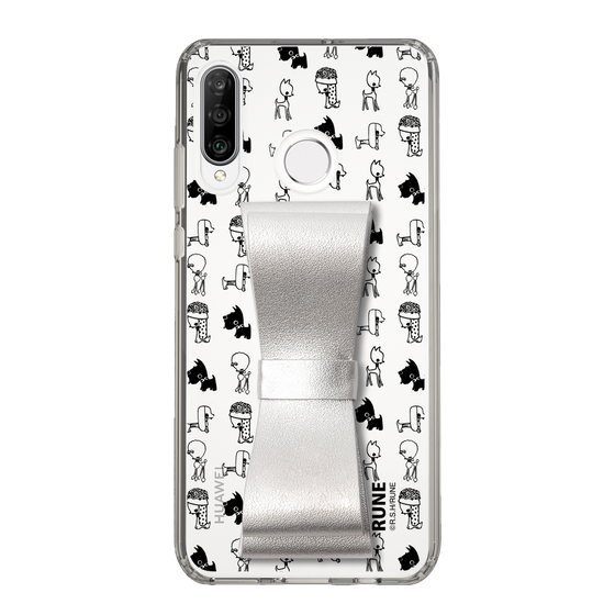 Slim Protection Case - STAND & RING RIBBON Silver［ Rune Naito - RUNE Animal Dog ］