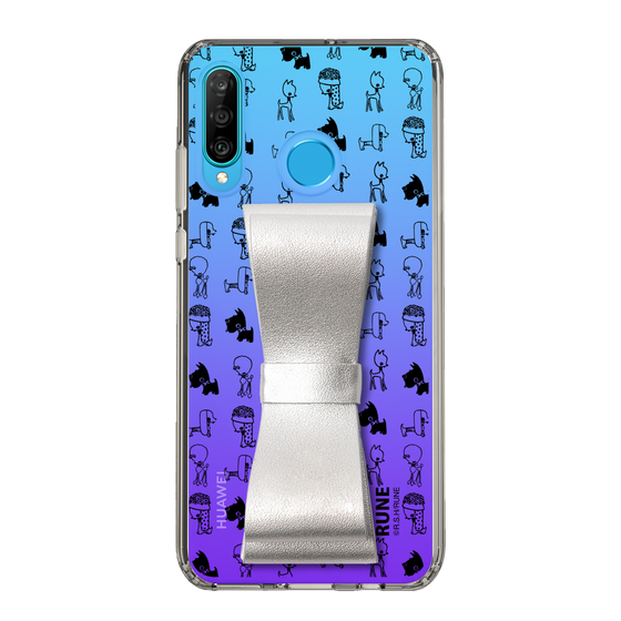 Slim Protection Case - STAND & RING RIBBON Silver［ Rune Naito - RUNE Animal Dog ］