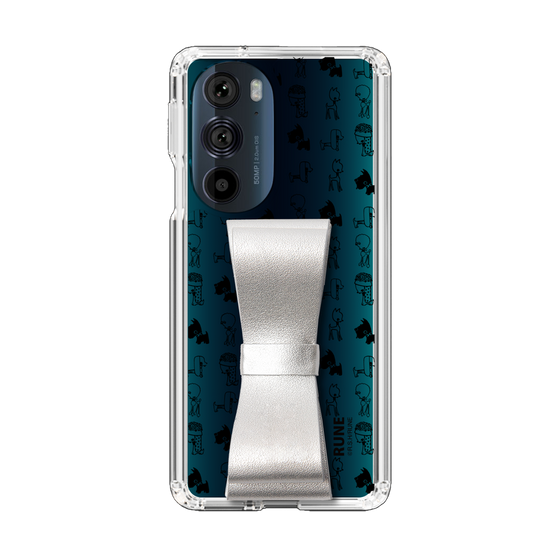 Slim Protection Case - STAND & RING RIBBON Silver［ Rune Naito - RUNE Animal Dog ］