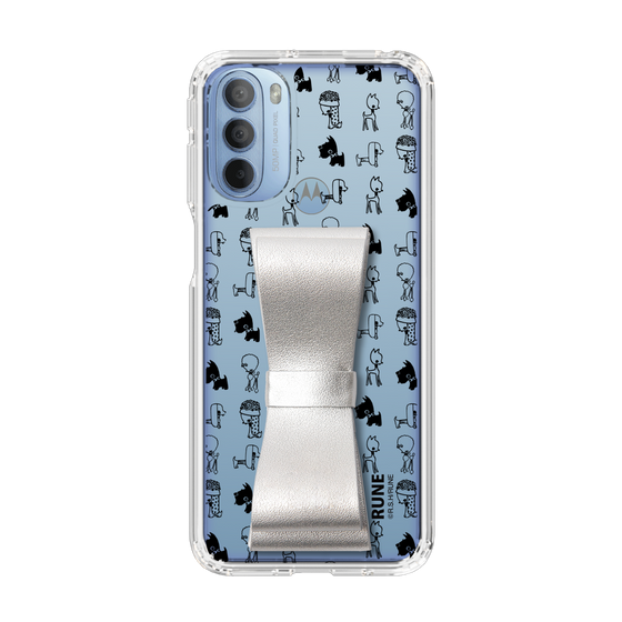 Slim Protection Case - STAND & RING RIBBON Silver［ Rune Naito - RUNE Animal Dog ］