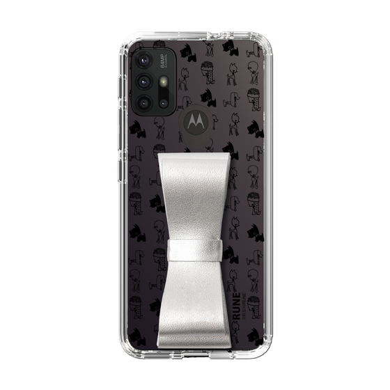 Slim Protection Case - STAND & RING RIBBON Silver［ Rune Naito - RUNE Animal Dog ］