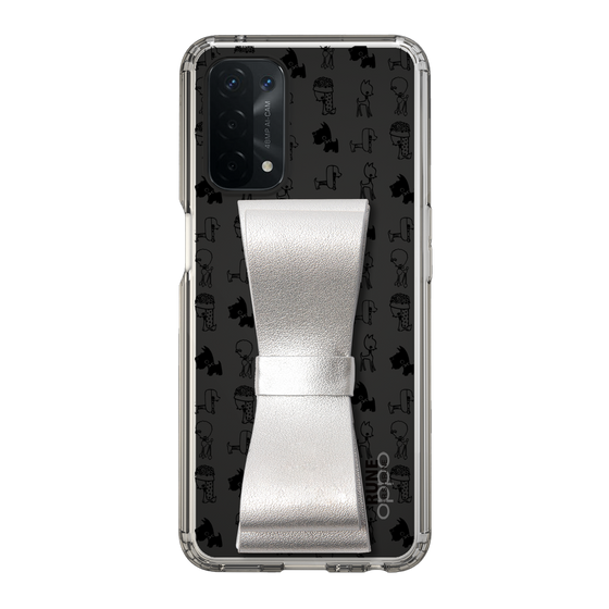 Slim Protection Case - STAND & RING RIBBON Silver［ Rune Naito - RUNE Animal Dog ］