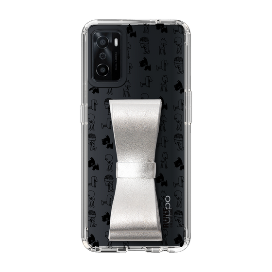 Slim Protection Case - STAND & RING RIBBON Silver［ Rune Naito - RUNE Animal Dog ］