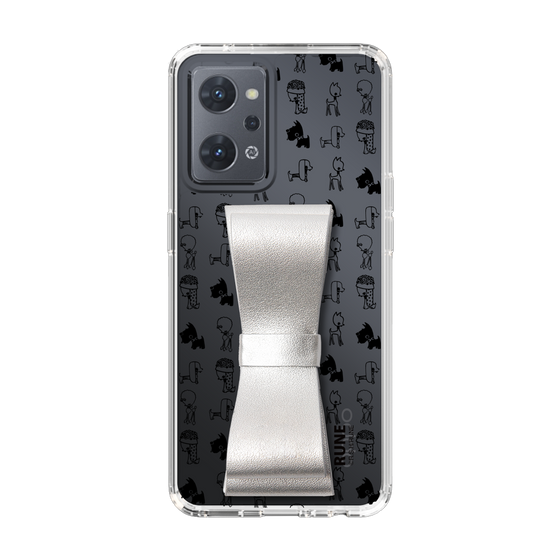 Slim Protection Case - STAND & RING RIBBON Silver［ Rune Naito - RUNE Animal Dog ］