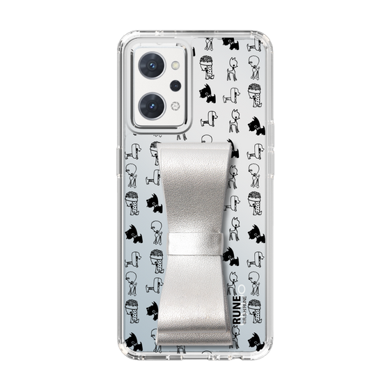 Slim Protection Case - STAND & RING RIBBON Silver［ Rune Naito - RUNE Animal Dog ］