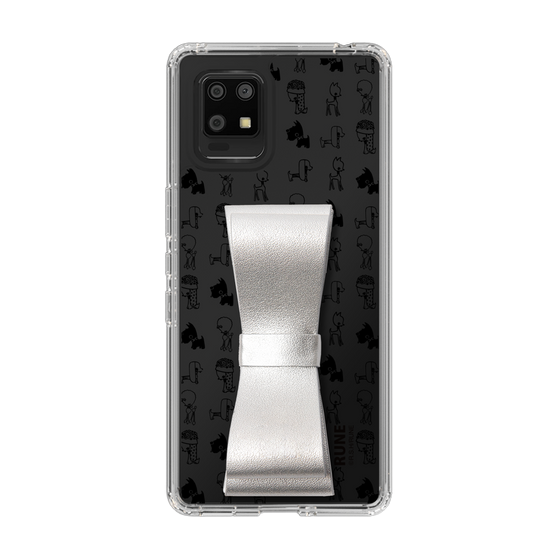 Slim Protection Case - STAND & RING RIBBON Silver［ Rune Naito - RUNE Animal Dog ］