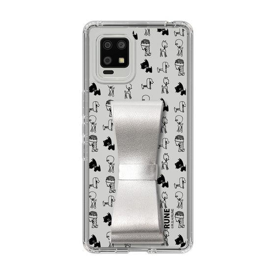 Slim Protection Case - STAND & RING RIBBON Silver［ Rune Naito - RUNE Animal Dog ］