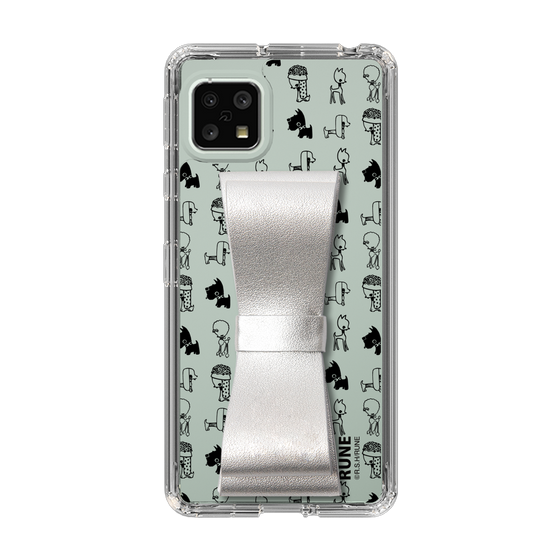 Slim Protection Case - STAND & RING RIBBON Silver［ Rune Naito - RUNE Animal Dog ］